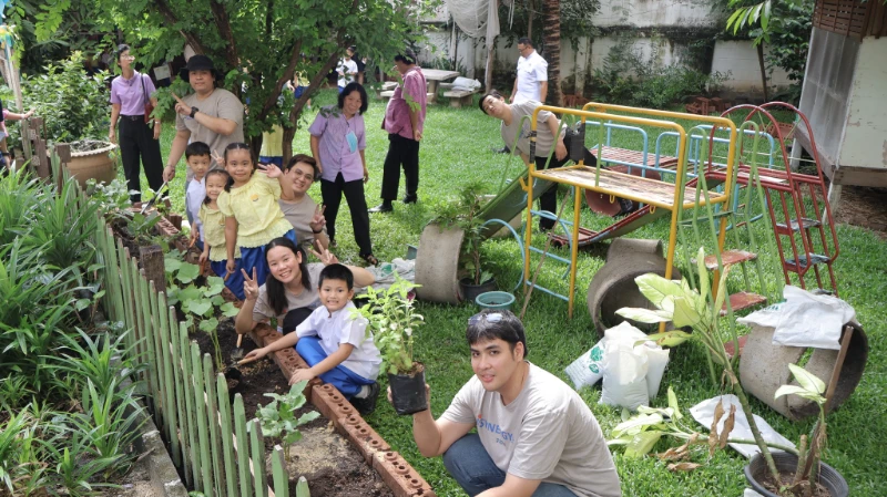 ทริพเพิลไอร่วมจัดกิจกรรม “ด้วยรัก ปลูกผักให้น้อง”